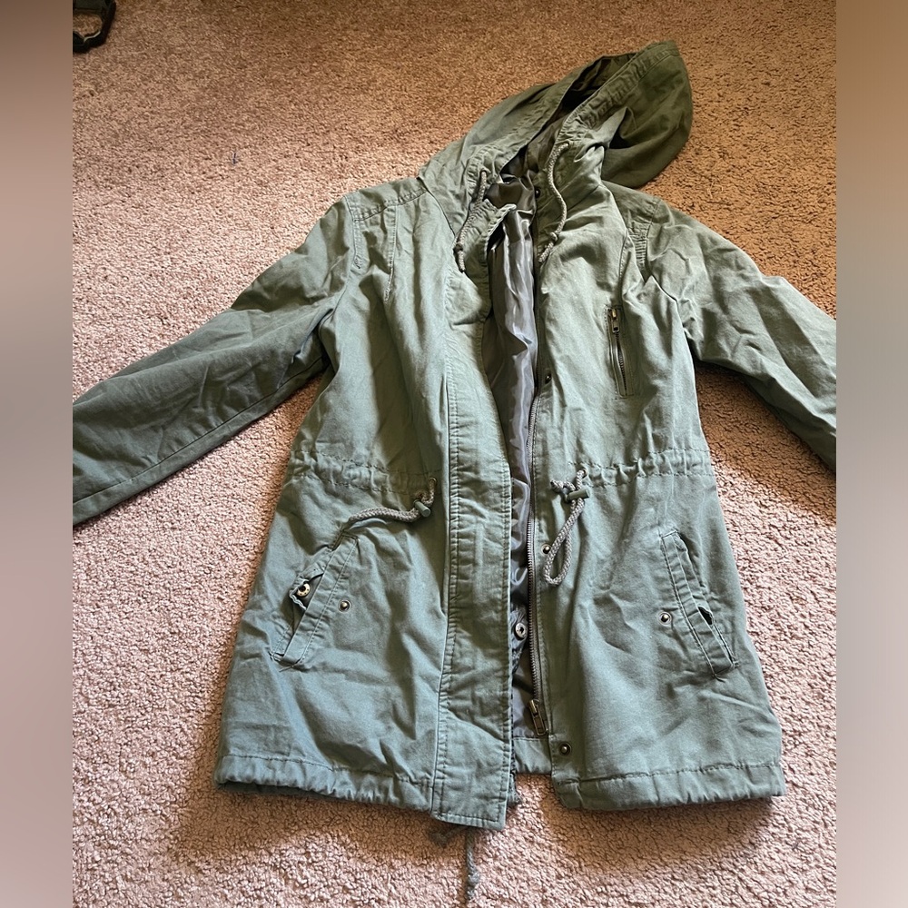 Fashion nova army green utility jacket